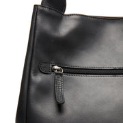 Black Leather Handbag Fioline, product view 3