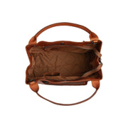 Cognac Leather Handbag Fioline, detail view 1