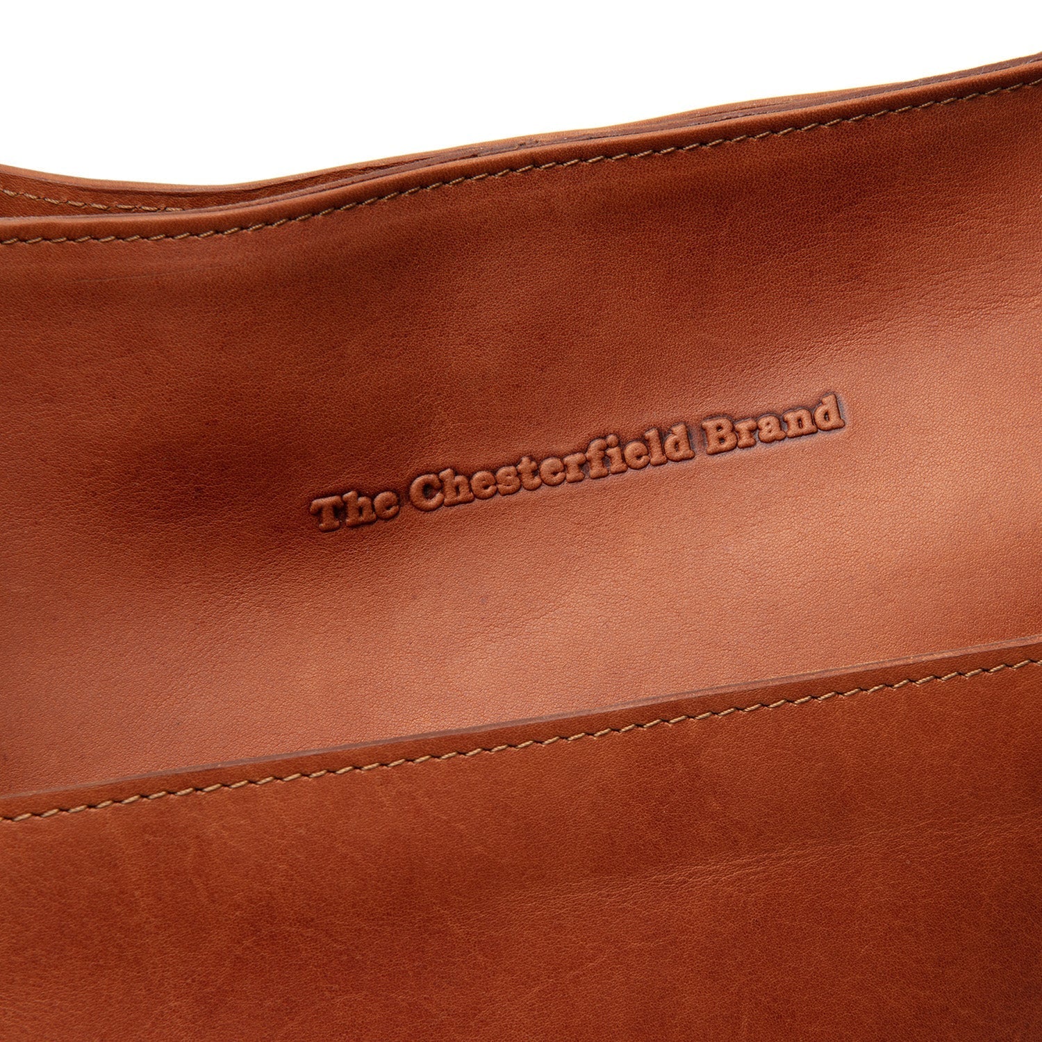 Cognac Leather Handbag Fioline, detail view 3