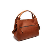 Cognac Leather Handbag Fioline, detail view 5