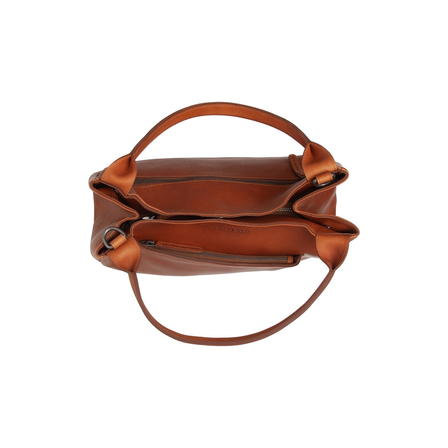Cognac Leather Handbag Fioline, product view 3