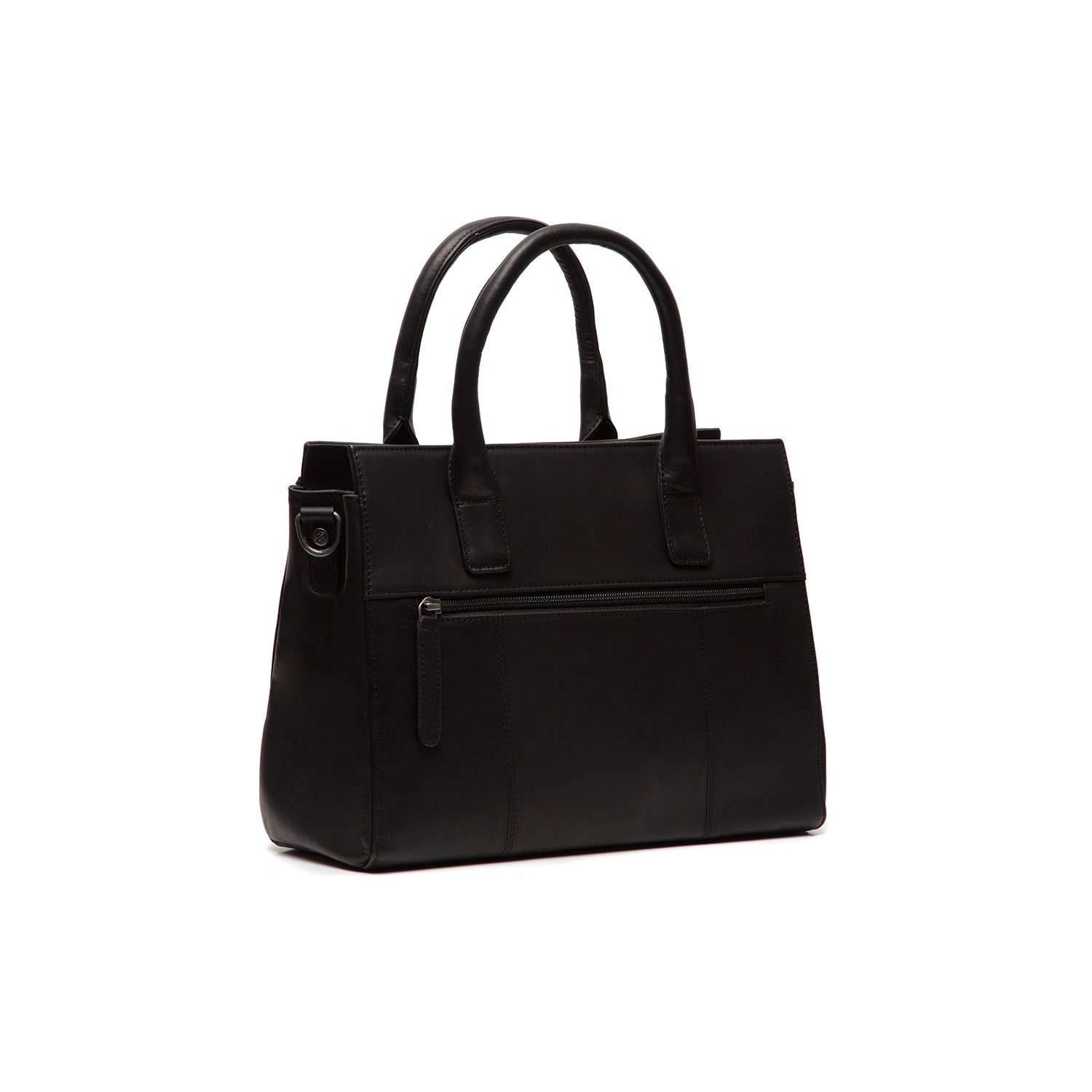 Black Leather Handbag Garda, detail view 5