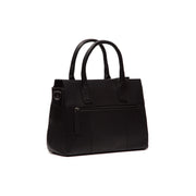 Black Leather Handbag Garda, detail view 5