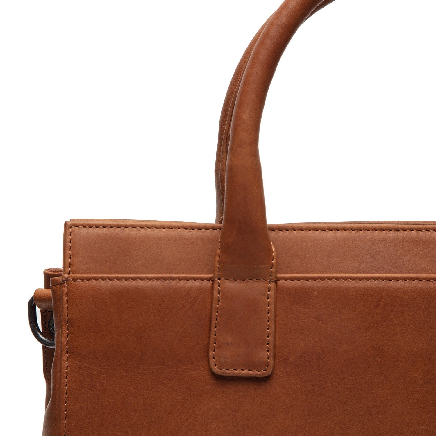Cognac Leather Handbag Garda, detail view 1