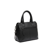 Black Leather Handbag Hermosa, detail view 4