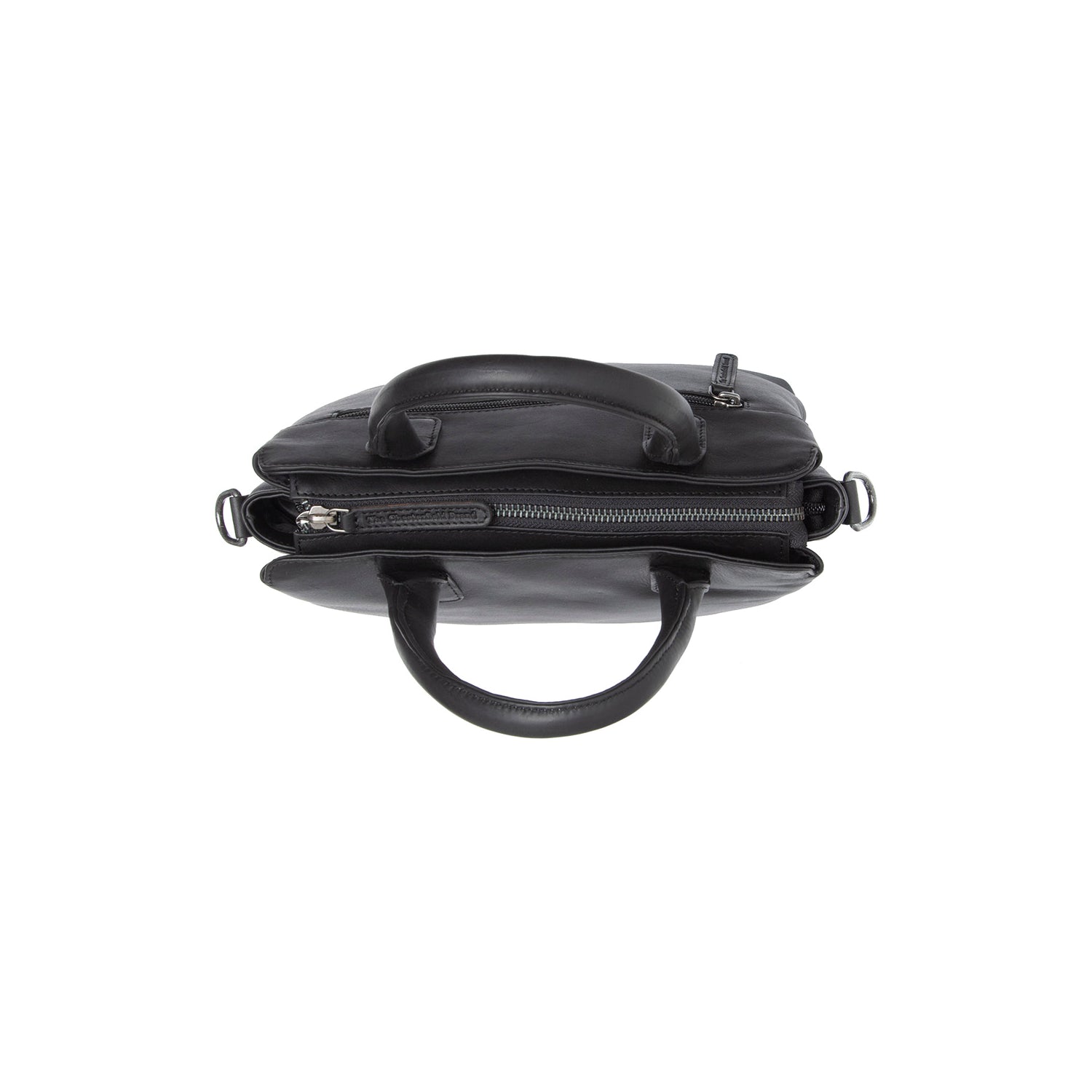 Black Leather Handbag Hermosa, product view 2
