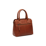 Cognac Leather Handbag Hermosa, detail view 7