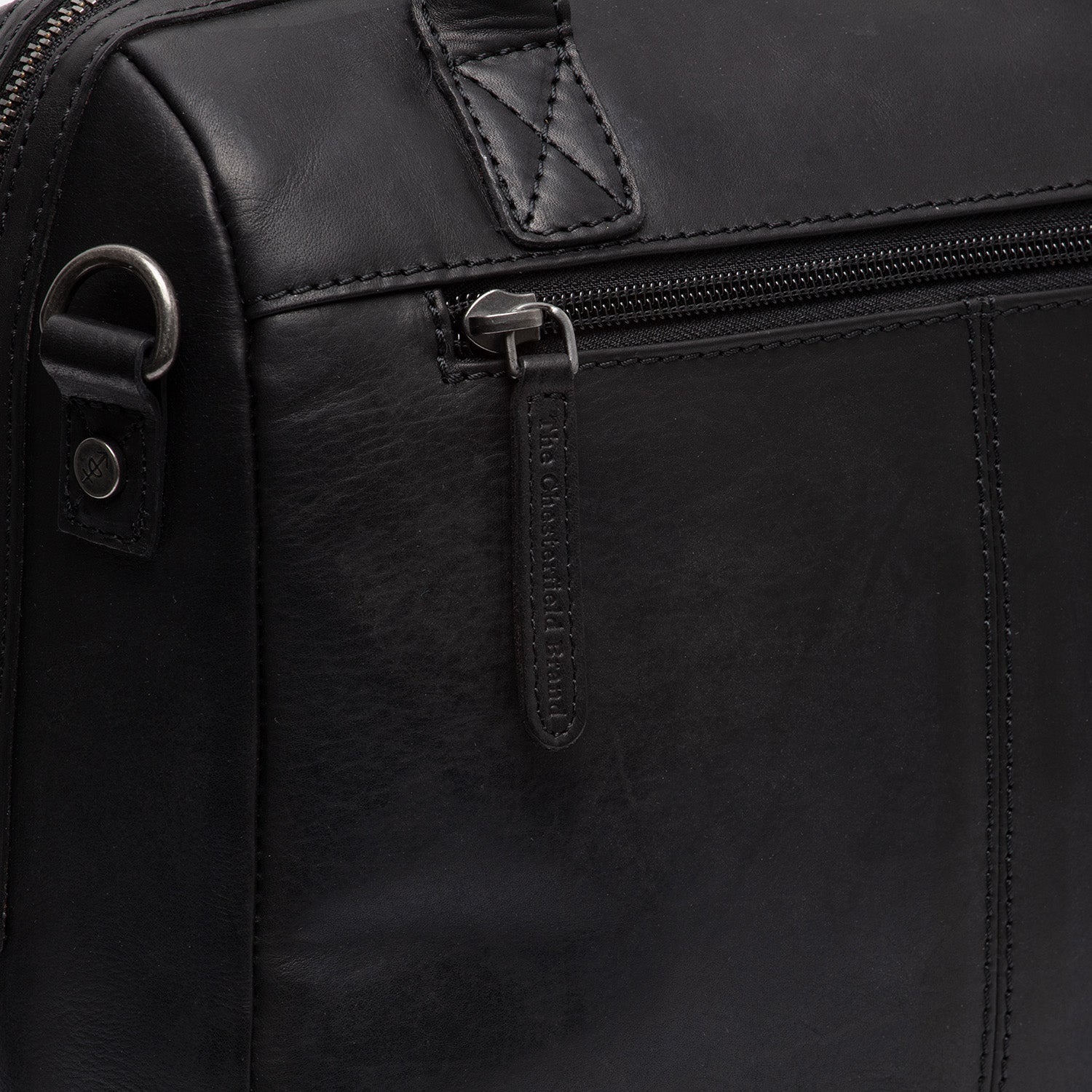 Black Leather Handbag Langton, detail view 5