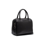 Black Leather Handbag Langton, front view