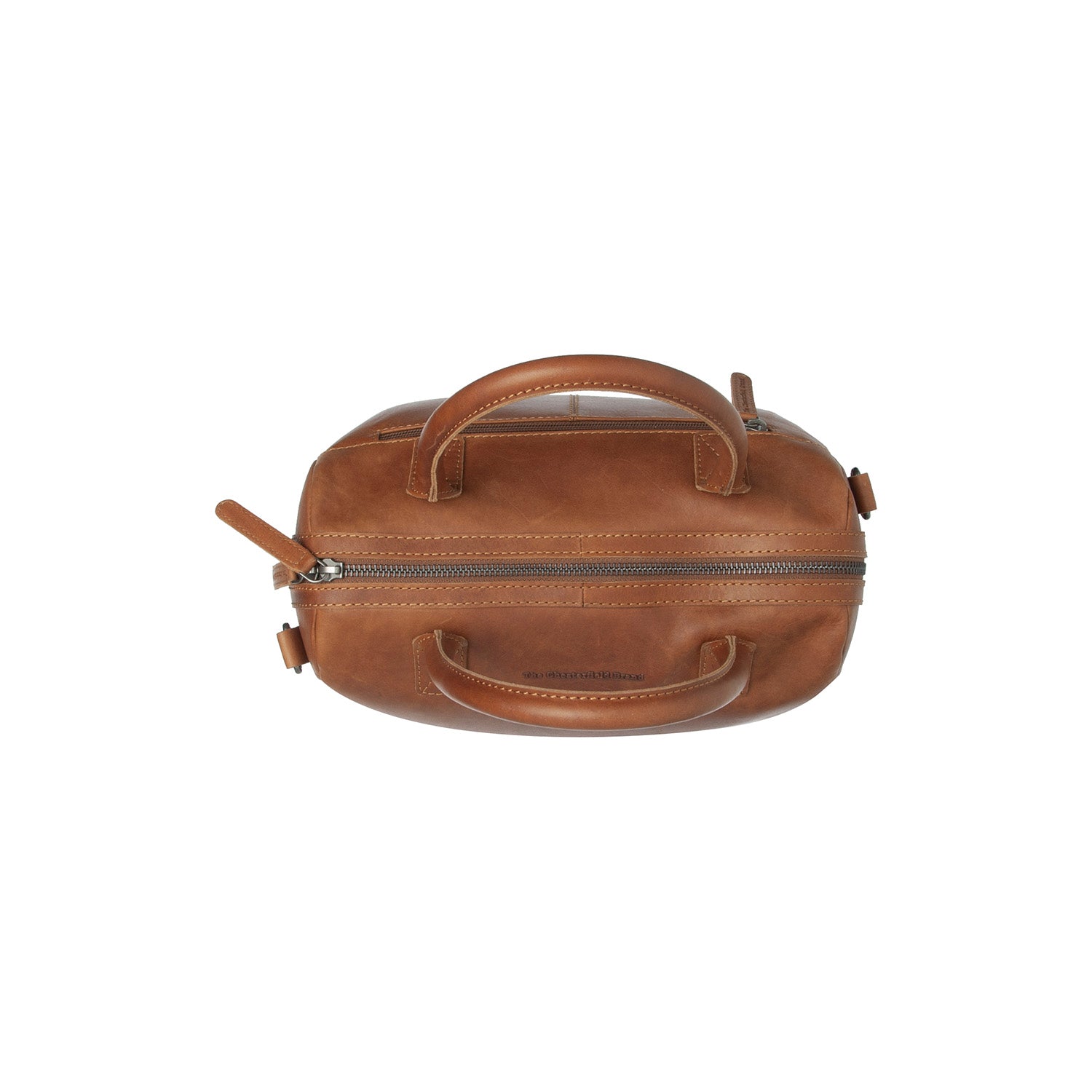 Cognac Leather Handbag Langton, detail view 3