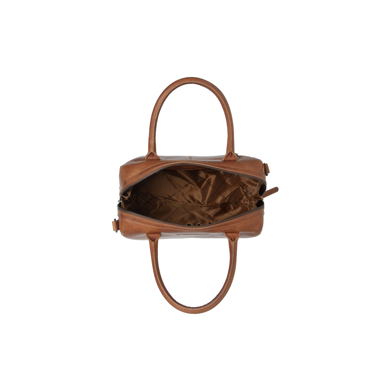 Cognac Leather Handbag Langton, detail view 4