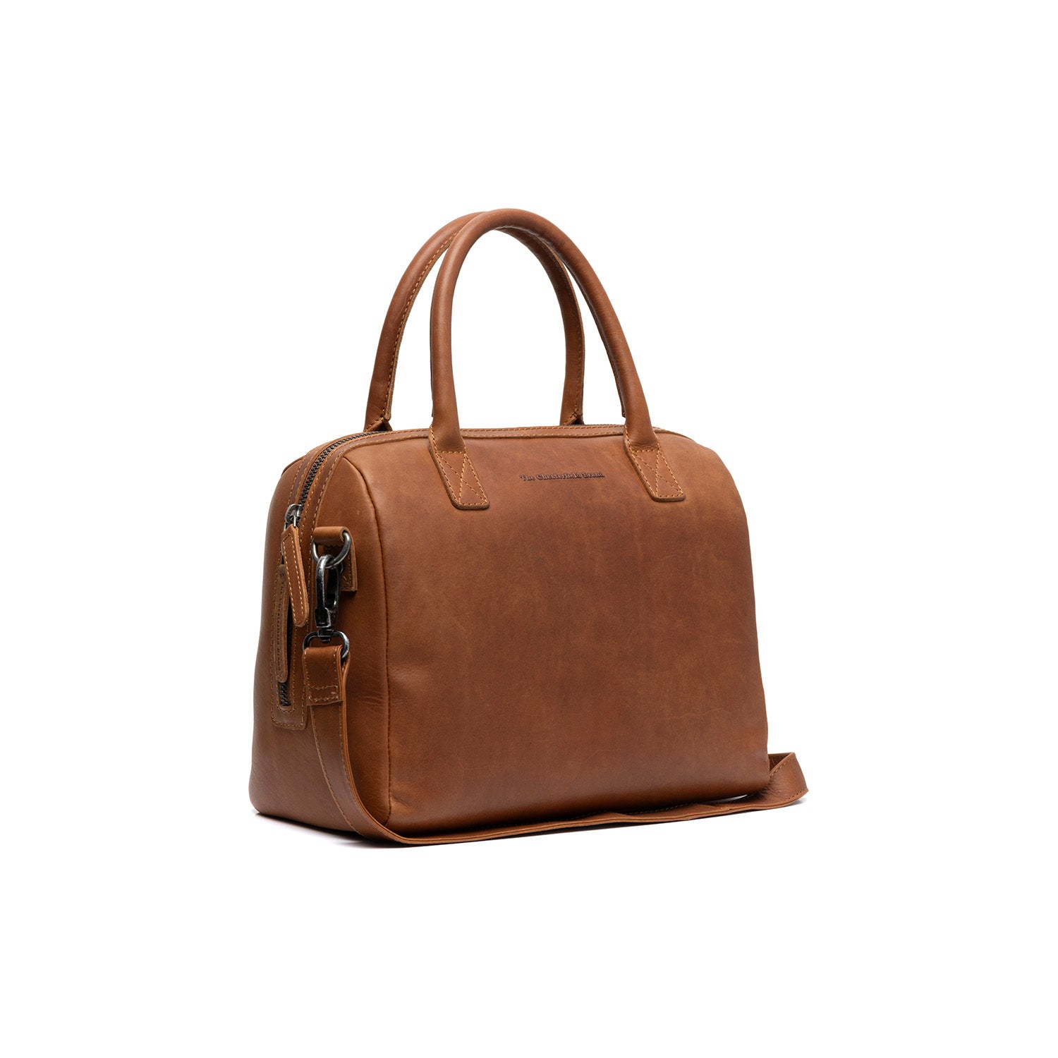 Cognac Leather Handbag Langton, front view