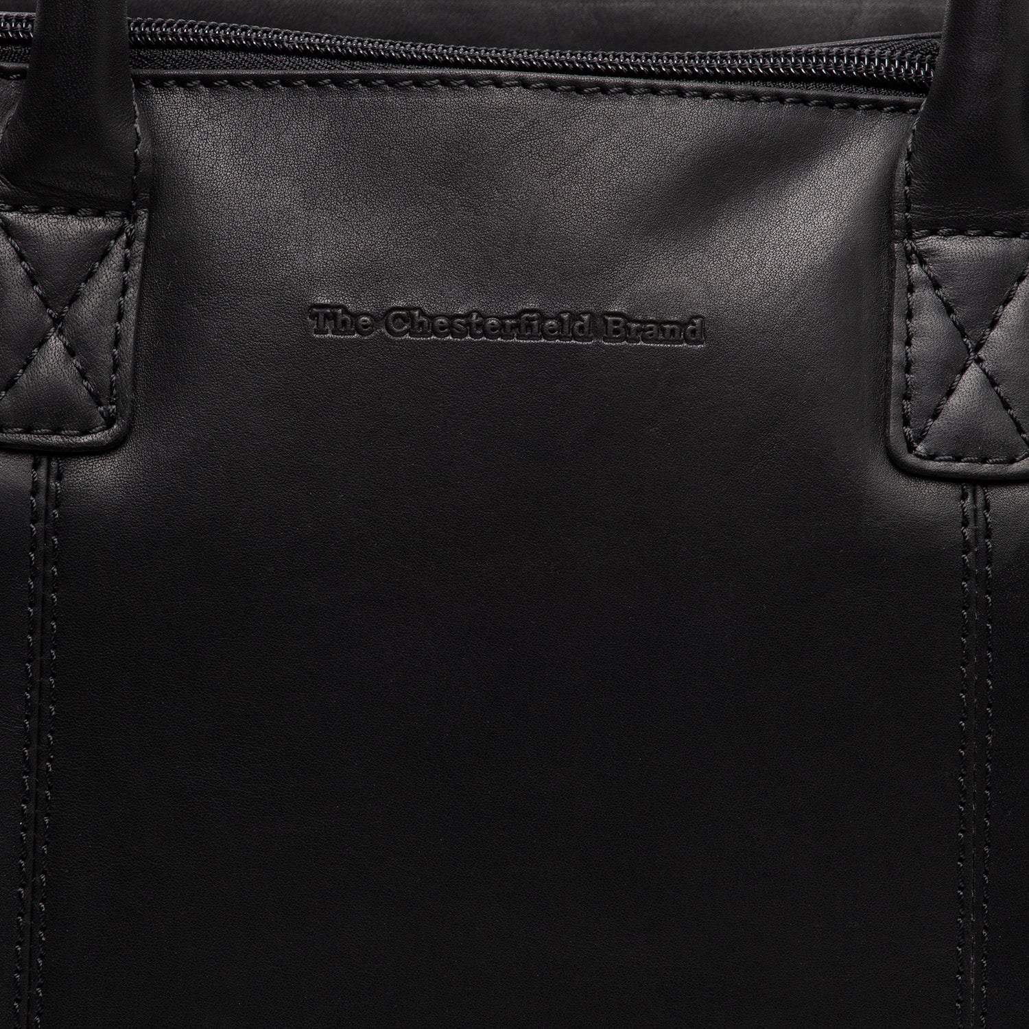 Black Leather Handbag Layton, product view 2