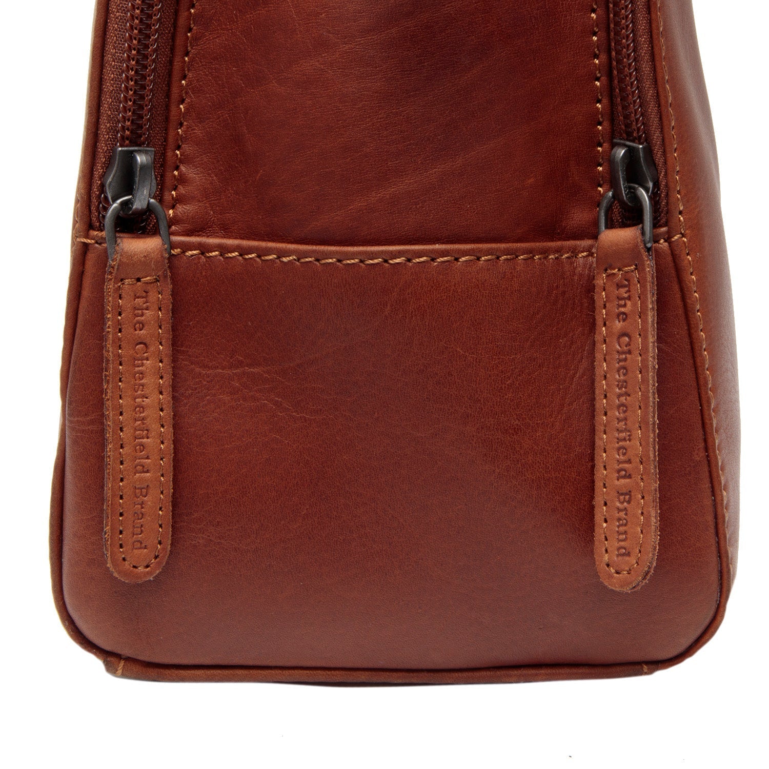 Cognac Leather Handbag Layton, detail view 3
