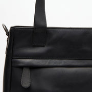 Black Leather Handbag Lingfield, product view 2