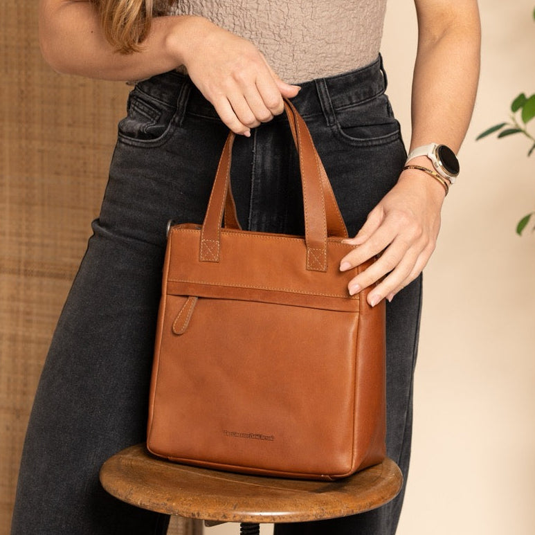 Cognac Leather Handbag Lingfield, product view 2