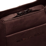 Brown Leather Handbag Lunera, detail view 1