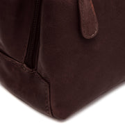 Brown Leather Handbag Lunera, detail view 3