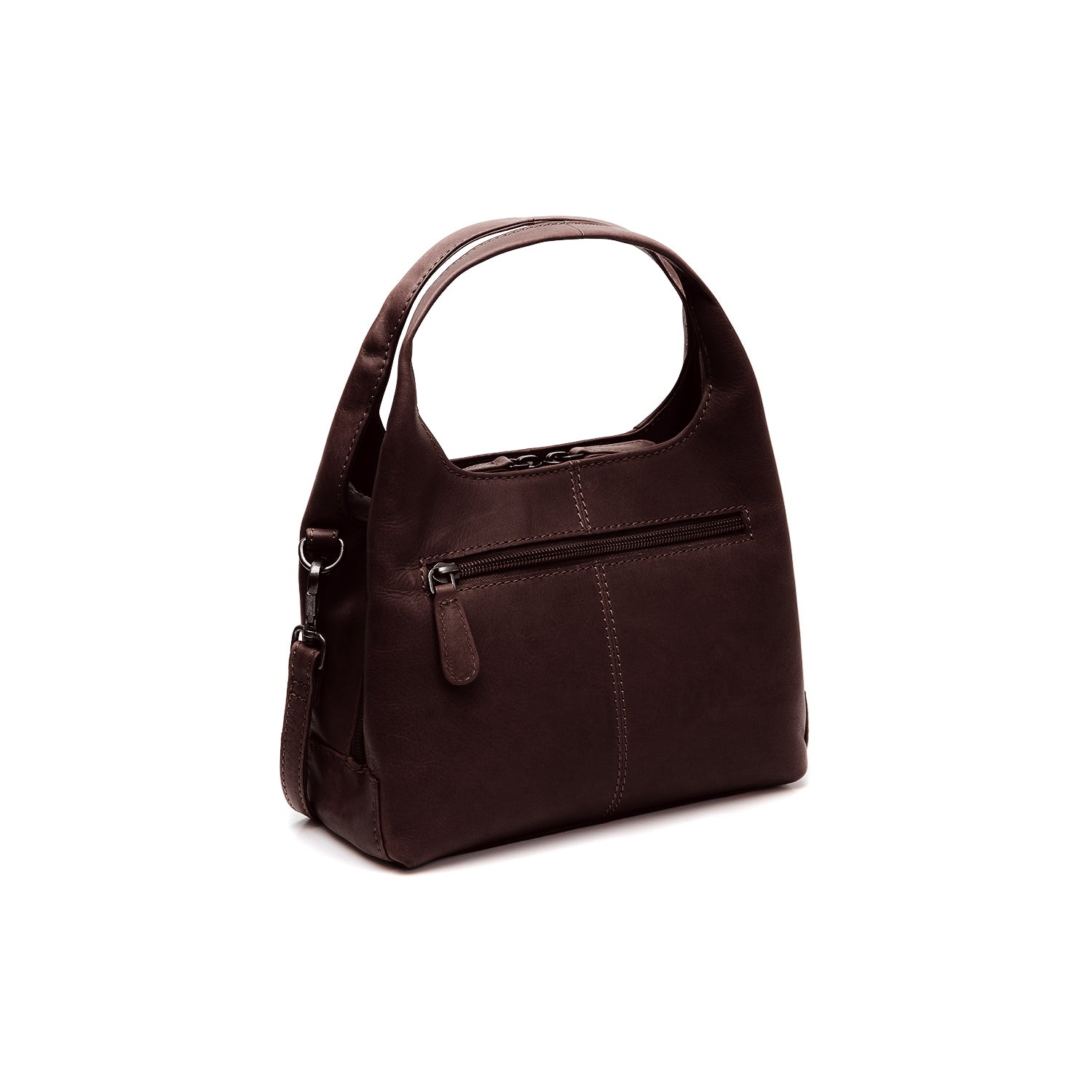 Brown Leather Handbag Lunera, detail view 4