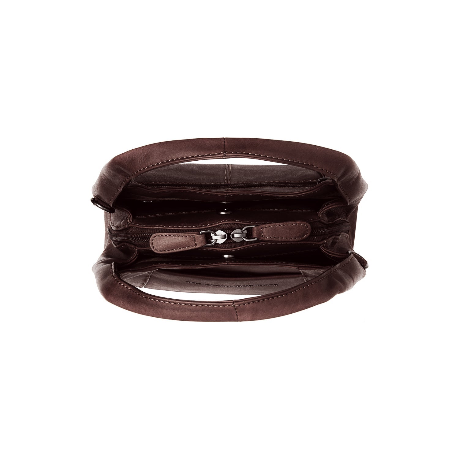 Brown Leather Handbag Lunera, product view 2