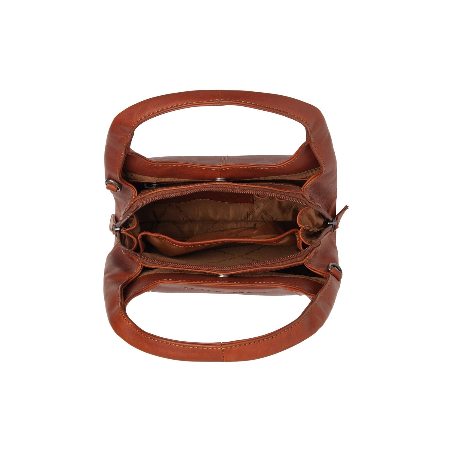 Cognac Leather Handbag Lunera, detail view 3