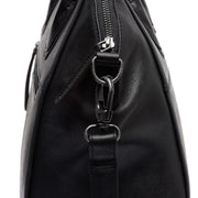 Black Leather Handbag Marsala, detail view 3