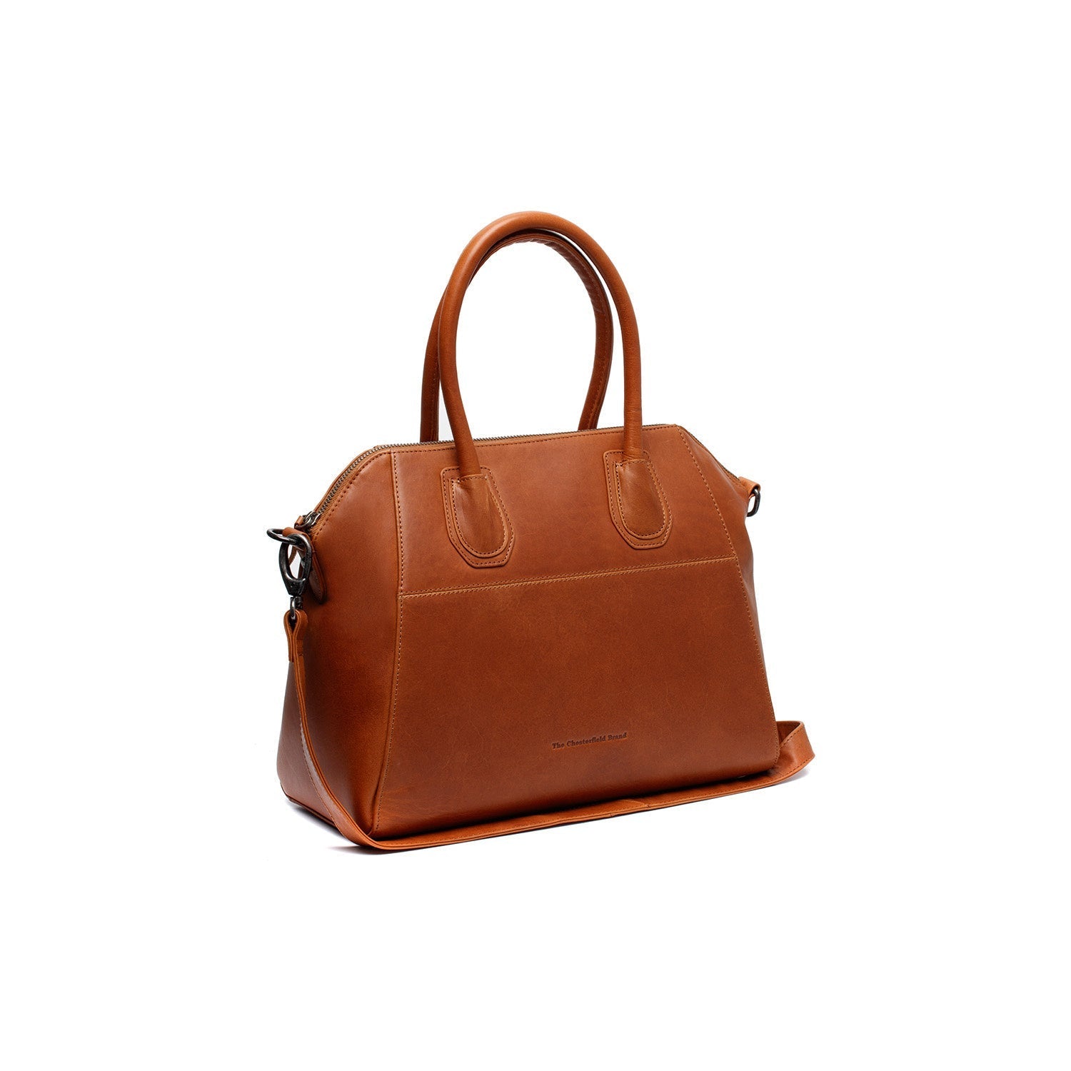 Cognac Leather Handbag Marsala, front view