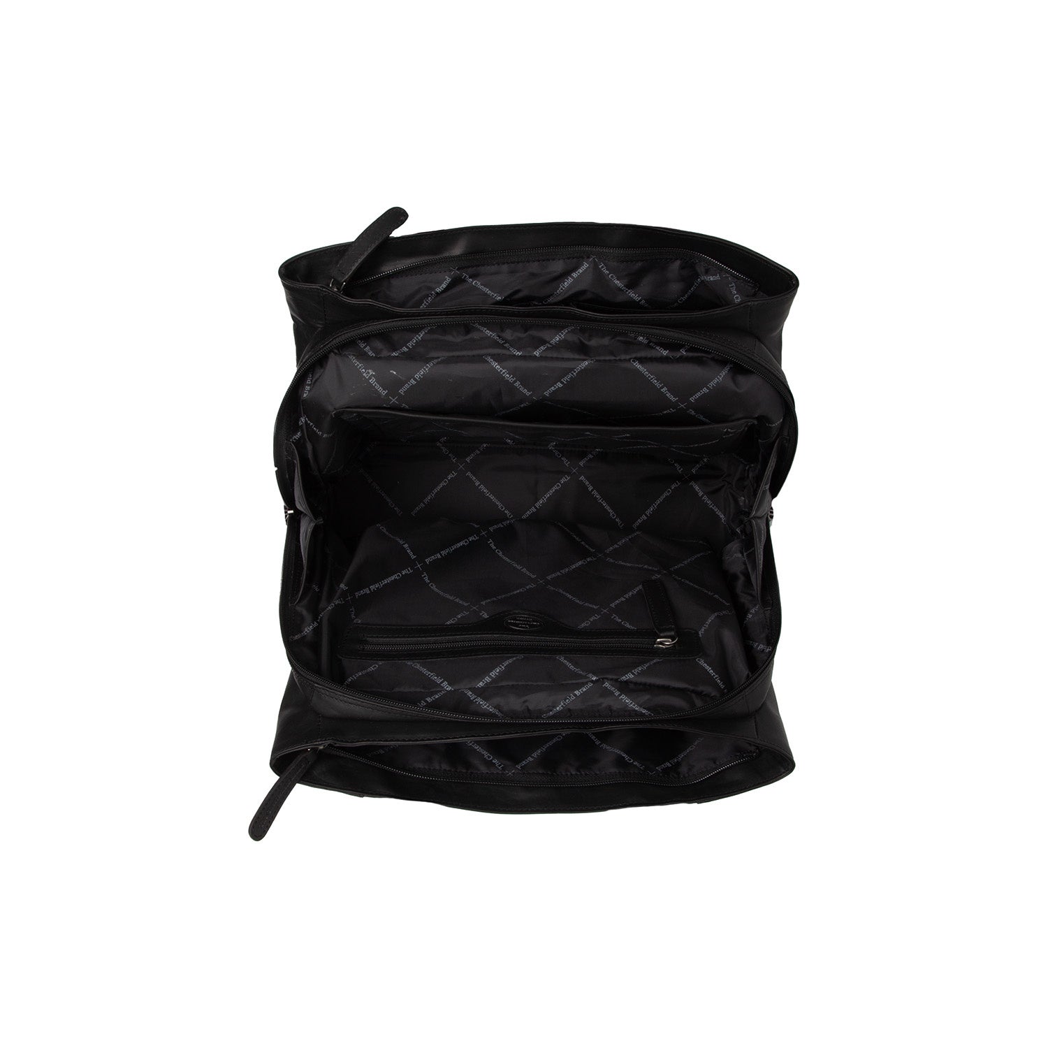 Black Leather Handbag Passau, detail view 1