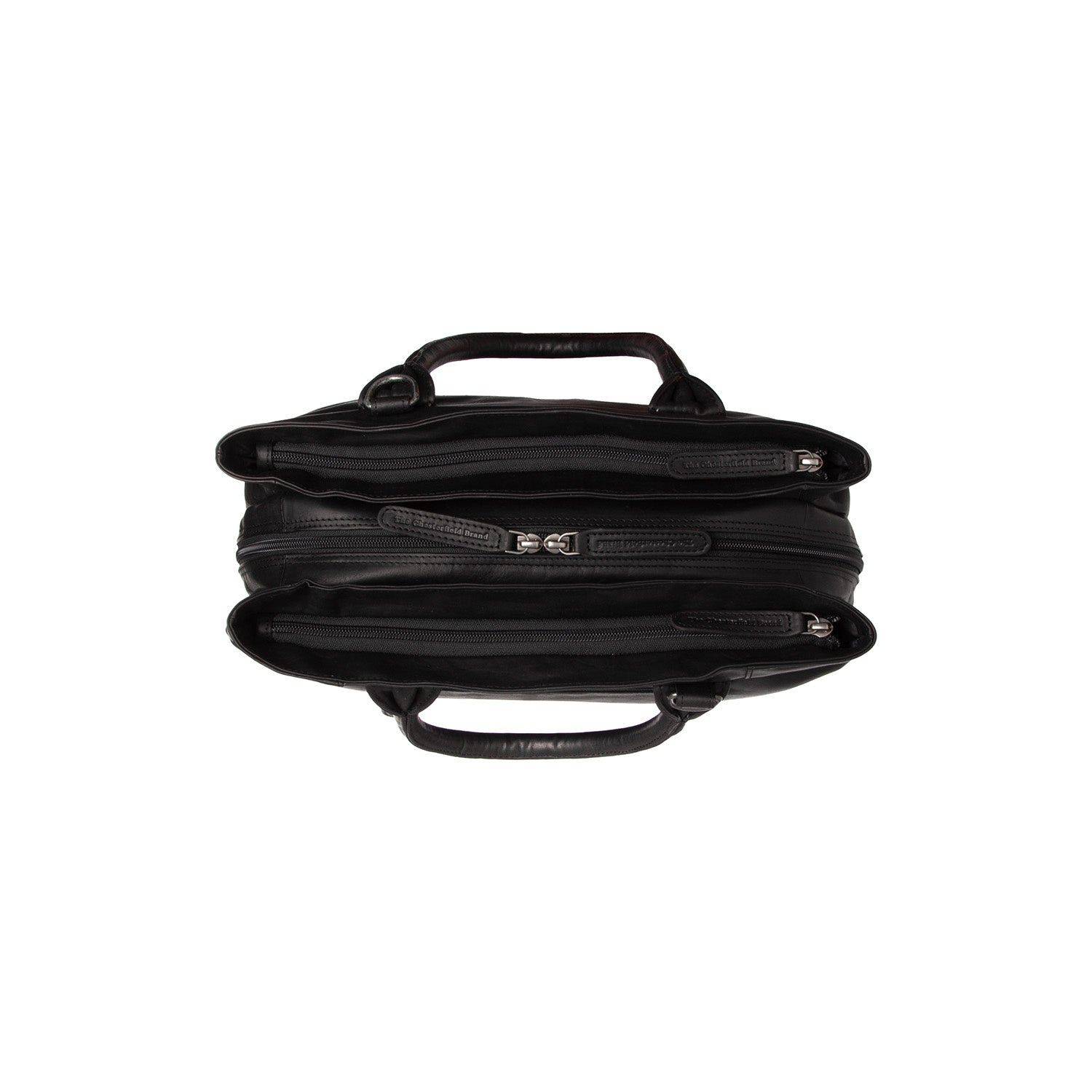 Black Leather Handbag Passau, detail view 3