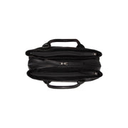 Black Leather Handbag Passau, detail view 3