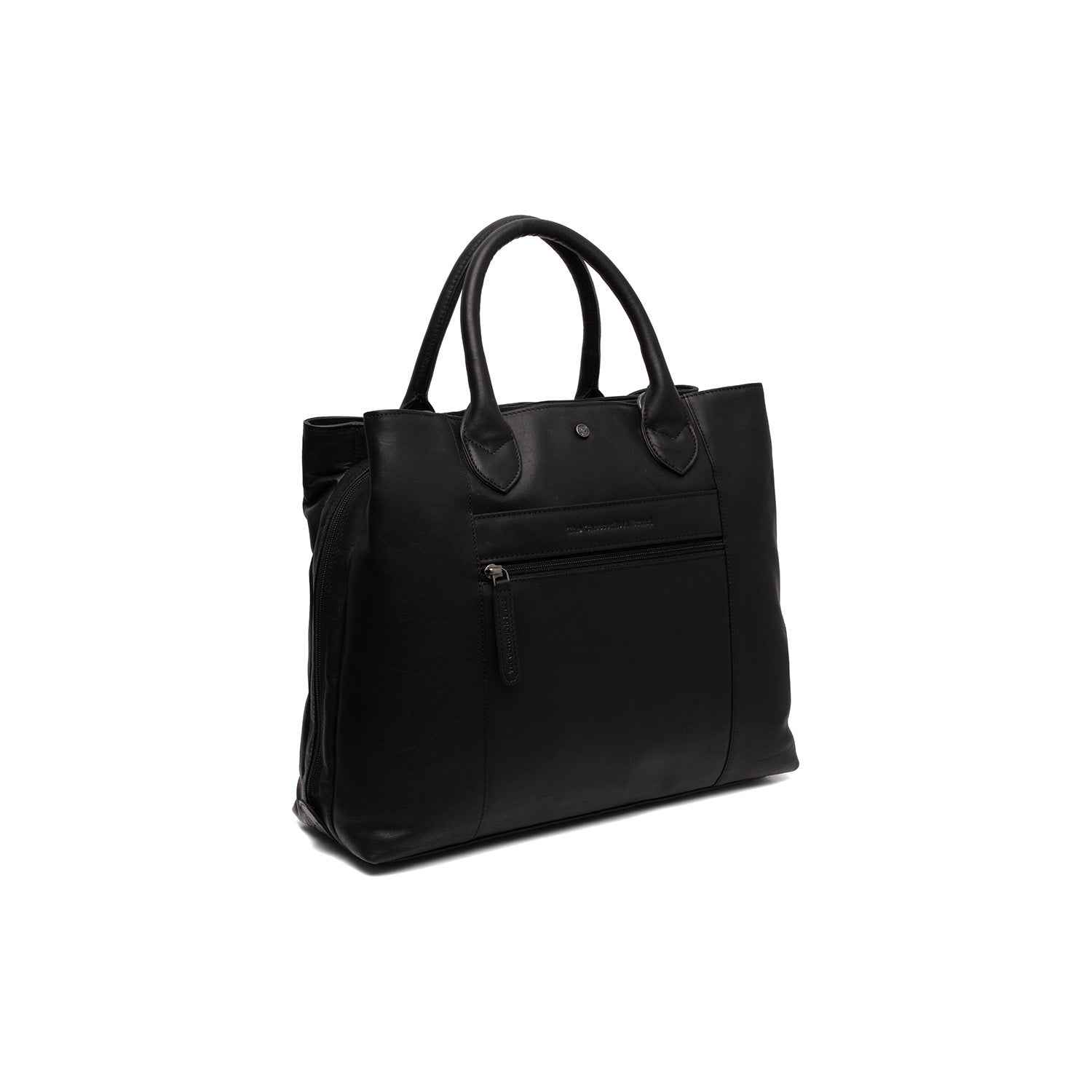 Black Leather Handbag Passau, detail view 5