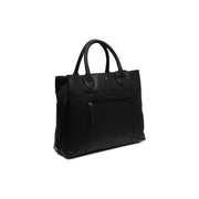 Black Leather Handbag Passau, detail view 5