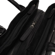 Black Leather Handbag Passau, product view 3