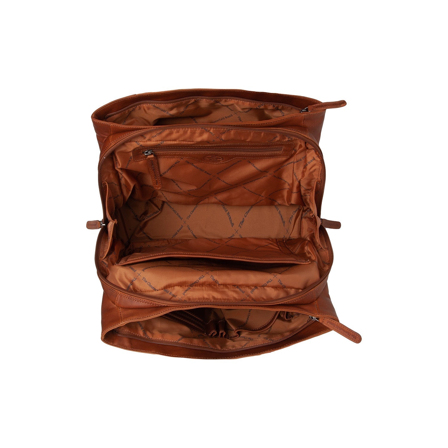 Cognac Leather Handbag Passau, detail view 1