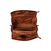 Cognac Leather Handbag Passau, detail view 1