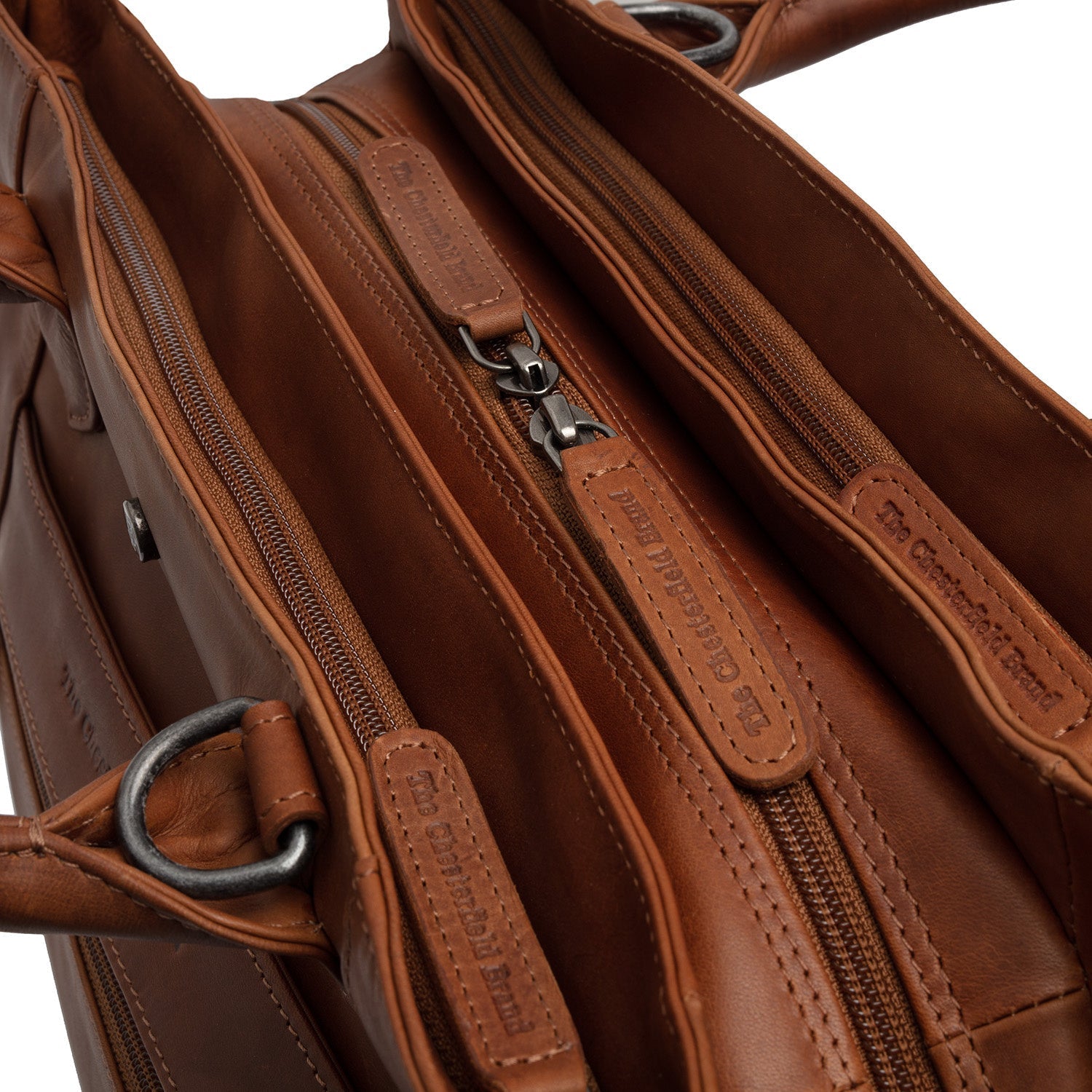 Cognac Leather Handbag Passau, product view 3