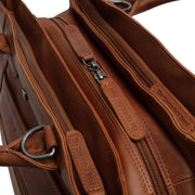 Cognac Leather Handbag Passau, product view 3