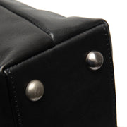 Black Leather Handbag Pergamino, detail view 3