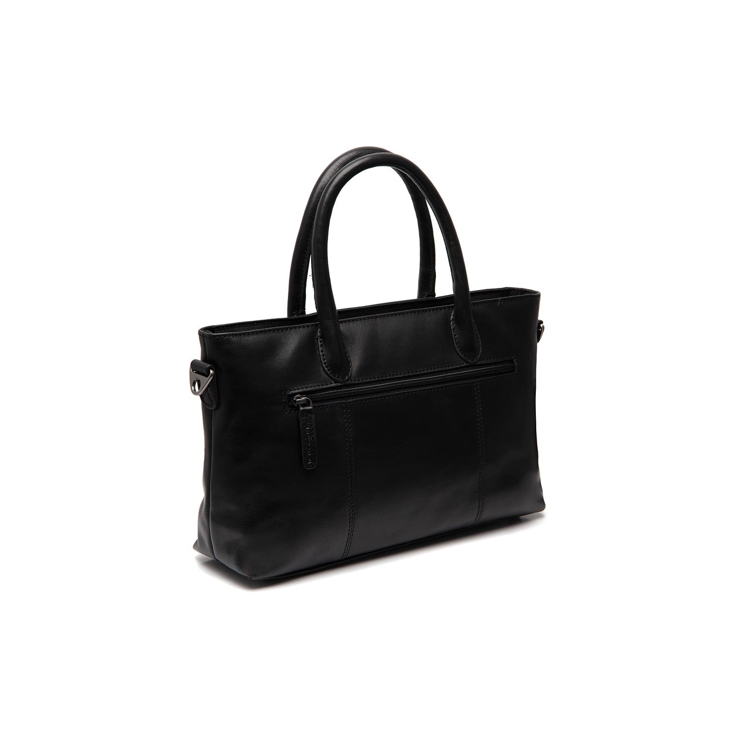 Black Leather Handbag Pergamino, detail view 4