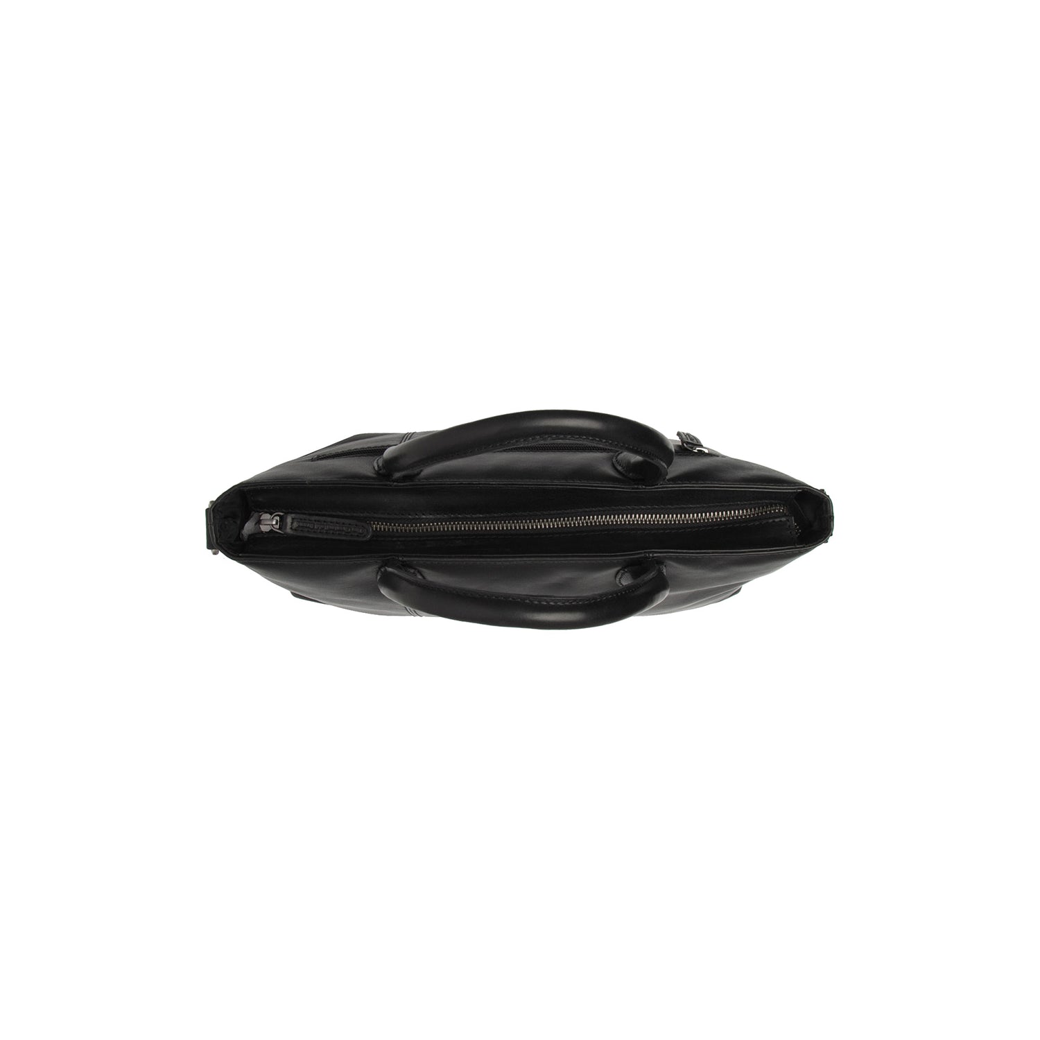 Black Leather Handbag Pergamino, product view 2