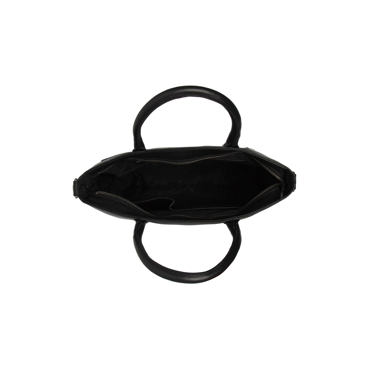 Black Leather Handbag Pergamino, product view 3