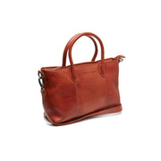 Cognac Leather Handbag Pergamino, front view