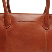 Cognac Leather Handbag Pergamino, product view 2