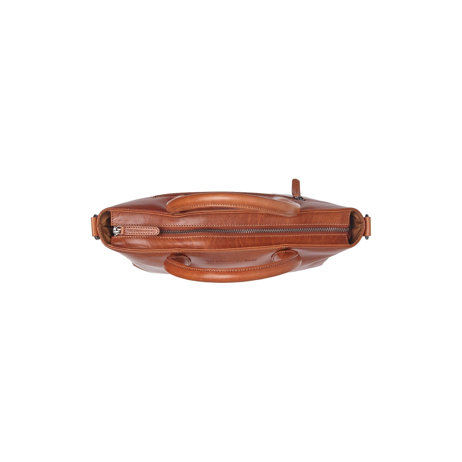 Cognac Leather Handbag Pergamino, product view 3