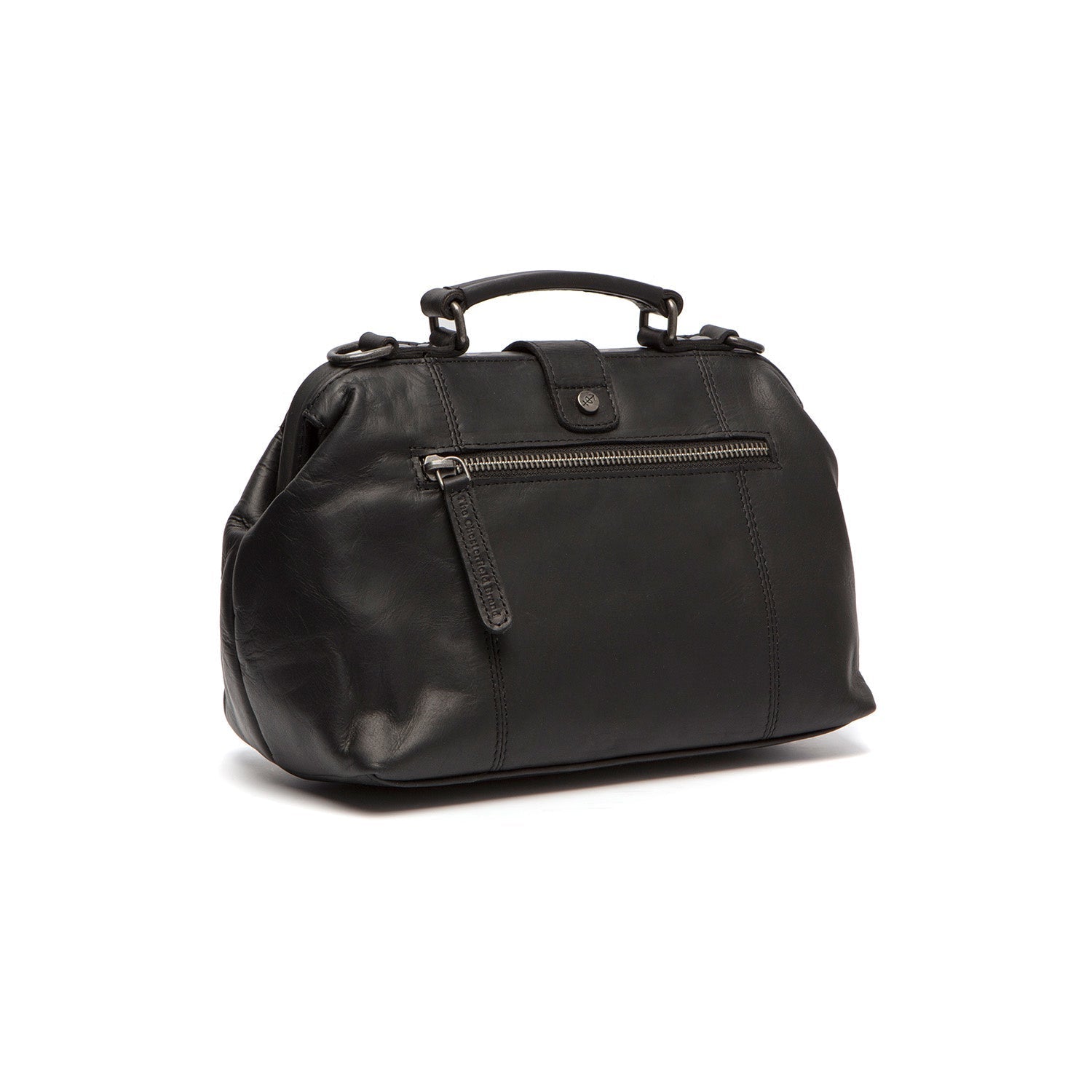 Black Leather Handbag Rachael, detail view 3