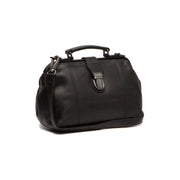Black Leather Handbag Rachael, front view