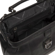 Black Leather Handbag Rachael, product view 2