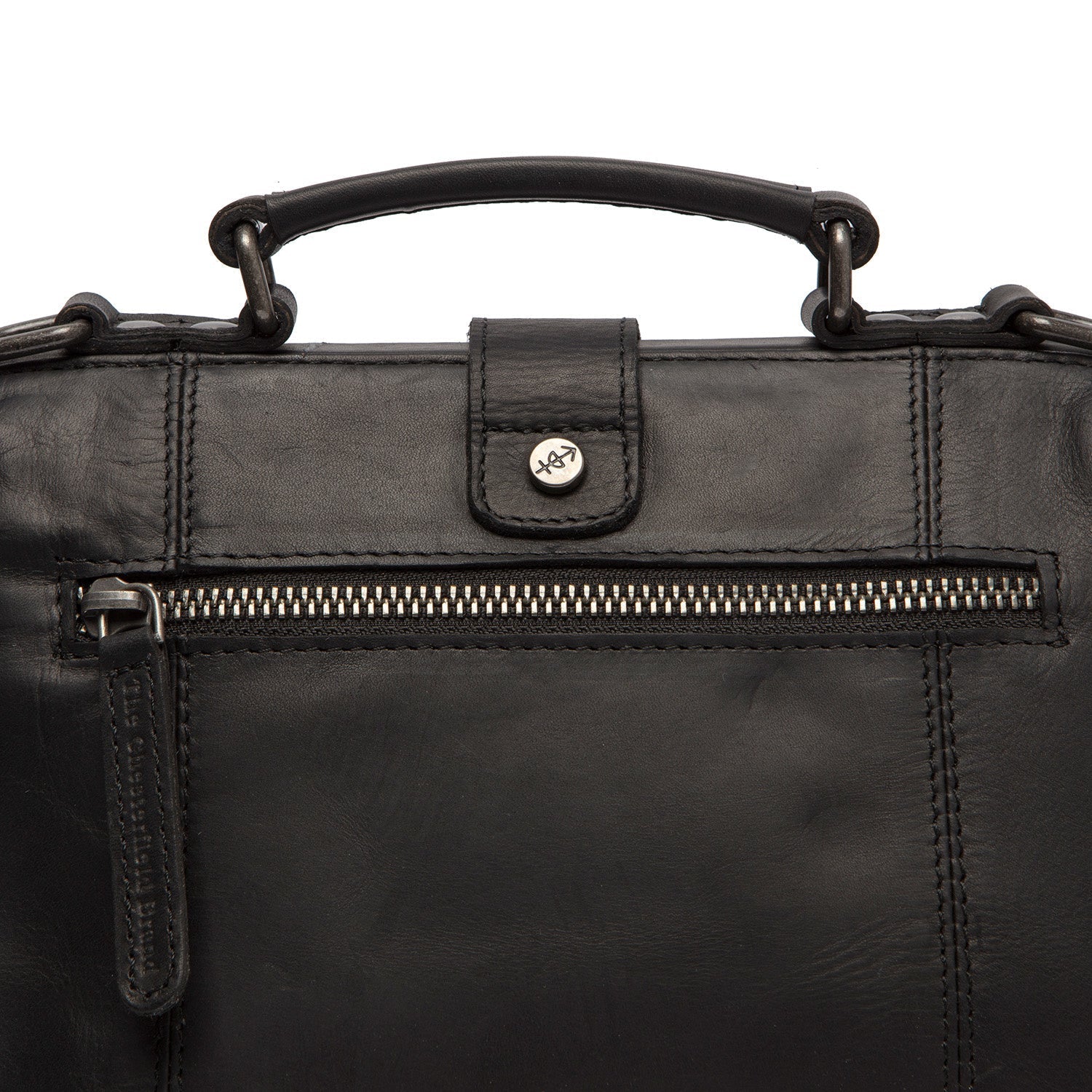 Black Leather Handbag Rachael, product view 3