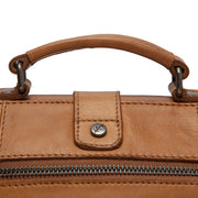Cognac Leather Handbag Rachael, detail view 3