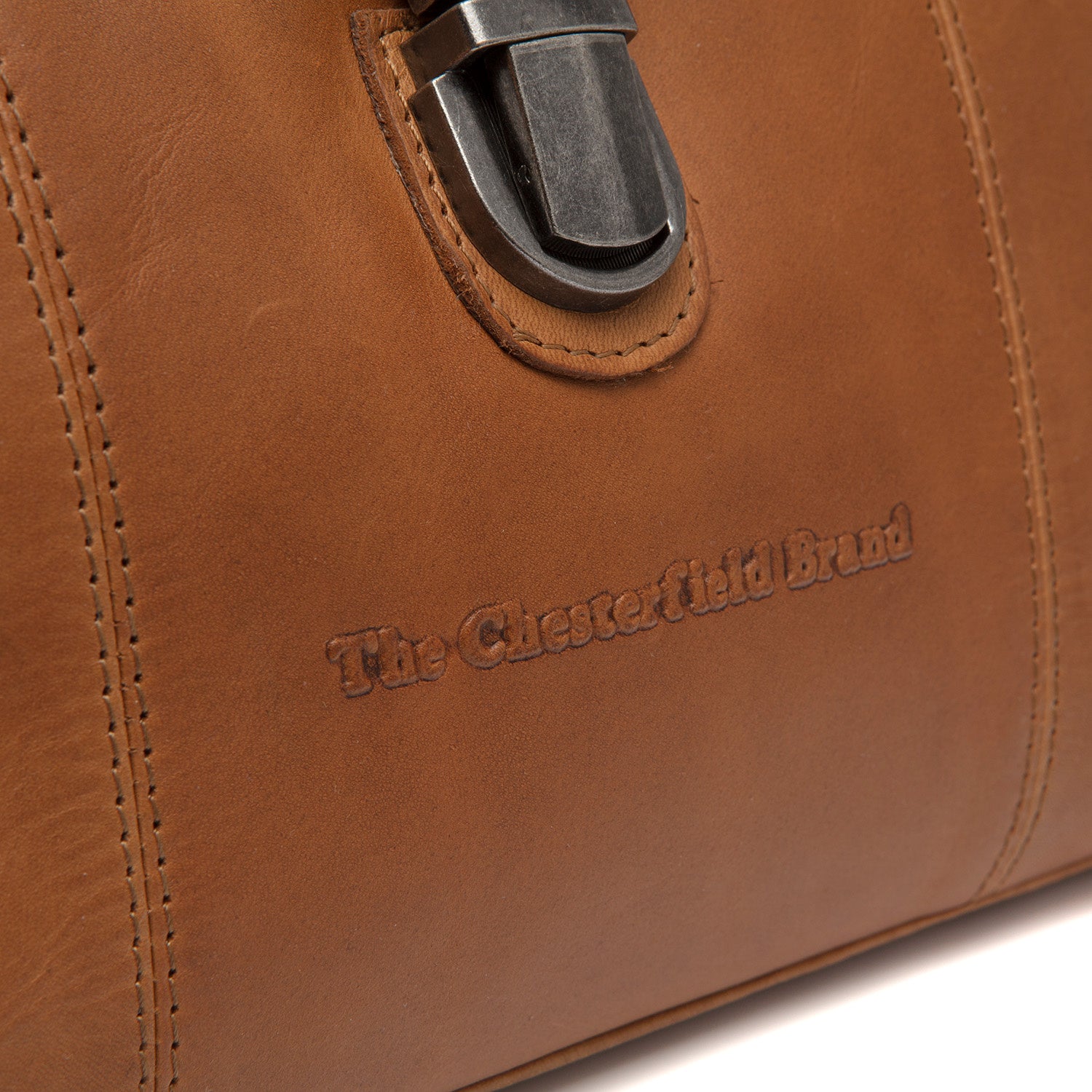 Cognac Leather Handbag Rachael, detail view 4